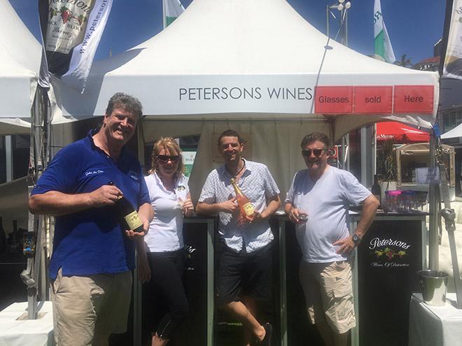 Wine tasting in full swing at the Sydney Race Village today  © CYCA Staff